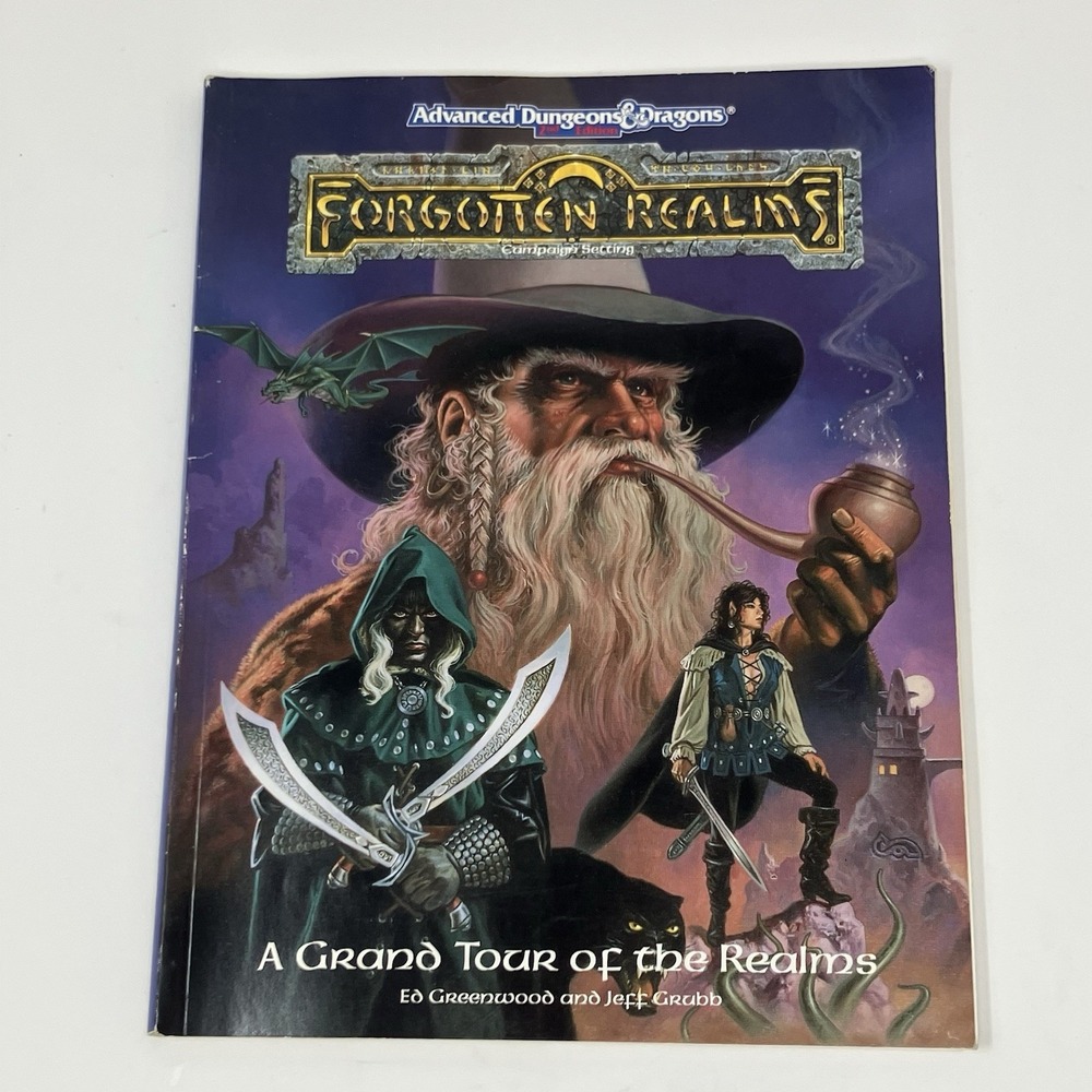 A Grand Tour of the Realms AD&D 2nd Ed Forgotten Realms D&D TSR 1085 Book 1993